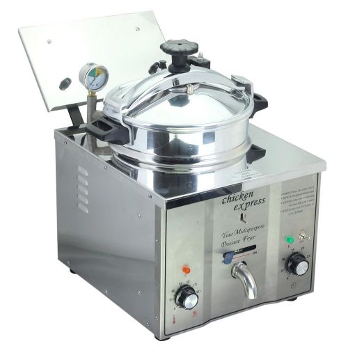 3kw pressure fryer control temperature 50-200°c large oil tank chicken fryer ce for sale