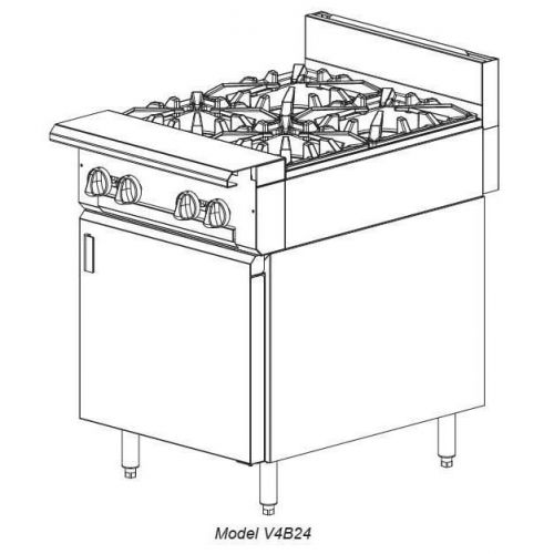 Vulcan V4B24B V Series Heavy Duty Range