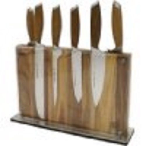 Schmidt Brothers Bonded Teak High Carbon 7 Piece Starter Knife Set SBODB07