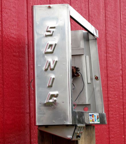 Vintage sonic drive in lighted menu board order call speaker button sign decor for sale