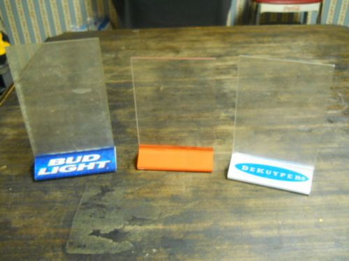 Lot of menu holders, restaurant, diner, bar, drink specials, appetizers, dessert