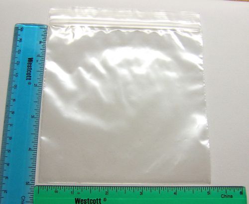 300 - 5&#034; x 5&#034; x 2 mil Clear Reusable Zipper Zip Lock LDPE Food Safe Zip Bags