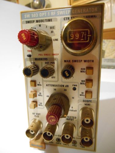 Tektronix SW 503 OPT 1 RF Sweep Generator