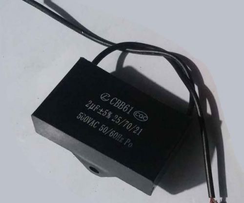 2 pieces 2UF 500V CBB61 Capacitor