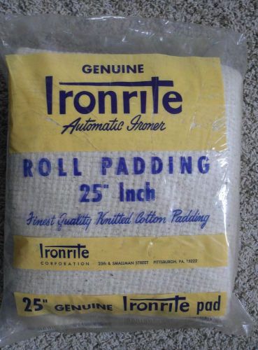 GENUINE IRONRITE AUTOMATIC IRONER ROLL PADDING 25&#034; FACTORY SEALED