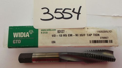 1/2&#034;-13 GH5 EM-NI 3S/F TAP TICN TAP 2706827 NEW SLOW SPIRAL