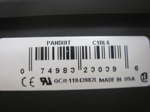 *** BOX OF 20 *** PANDUIT C1BL6 WIRING DUCT COVER, 1&#034; W x 6&#039; LENGTH, PVC, BLACK