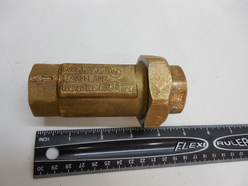 Brass Check Valve T-457 Dual Check Backflow 1&#034; R623 J9