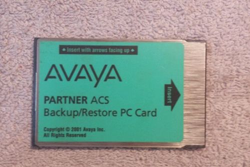 AVAYA PARTNER ACS BACKUP/RESTORE PC CARD 12A1 107932071