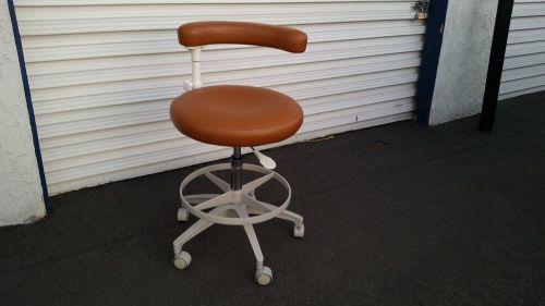 A-Dec 1622  ADOBE ORANGE  Cascade Assistants Dental Stool / Chair  Adec