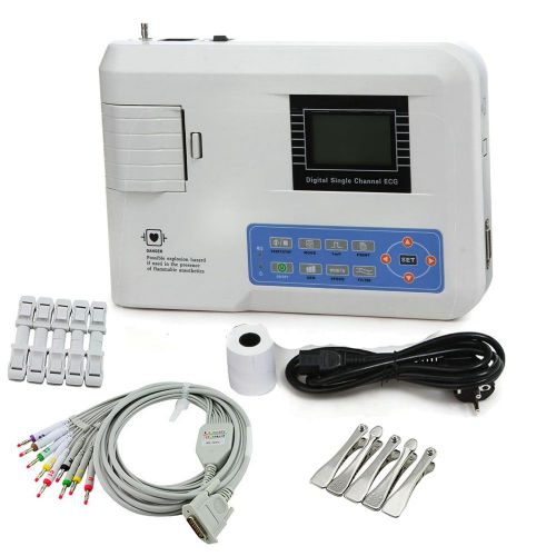 Veterinary 1-Channel 2.7-Inch Digital Electrocardiograph ECG EKG Machine CE FDA-