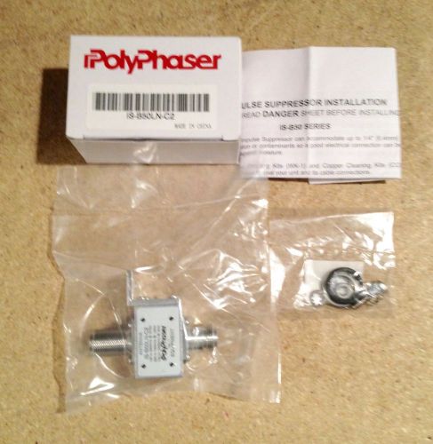 NEW- Polyphaser Bulkhead Arrestor #IS-B50LN-C2