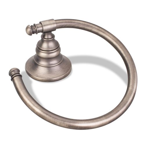 Jeffrey Alexander Bathroom towel ring brushed pewter trevi collection