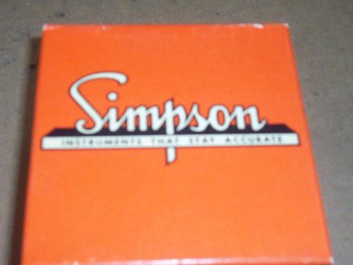 Simpson AC Panel Meter 0-50 Milliamps Model 57