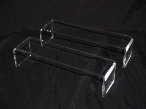 Clear Acrylic Riser Stand Shelf window counter display Jewelry Gifts Showcase-C