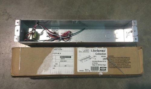 Hubbel universal recess rough in kit le series led exit sign urk for sale