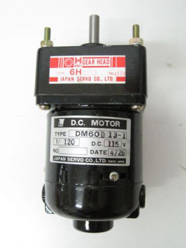 Japan Servo DM60D Motor 6H 6H120 Gear Head DM60 13-1 DC