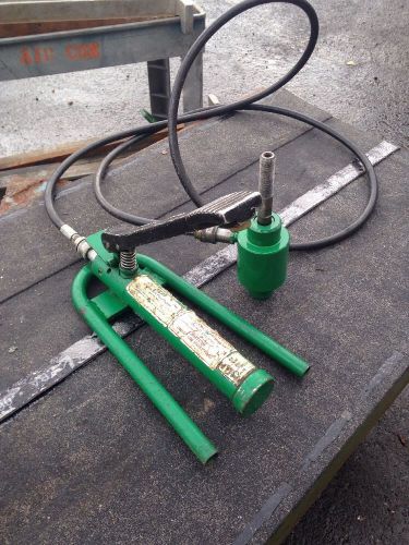 Greenlee 1725 Hydraulic Foot Pump With Greenlee 746 Ram