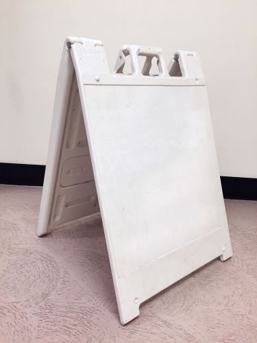 White deluxe signicade plastic a frame sign stand quick change 24 x 36&#034; insert for sale