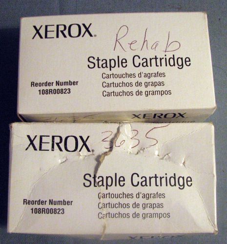 4 XEROX STAPLE CARTRIDGES 108R00823 PHASER 3635MFP NEW FREE SHIP 3,000 PGS