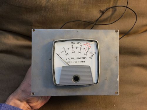 Vintage GE Milliamperes Meter Model 50-162111CYCY2BGB Gauge