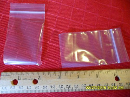 100 2&#034;x3&#034; ZIPLOCK BAGS Clear 4MIL Small POLY BAG RECLOSABLE BAGS Plastic Baggies