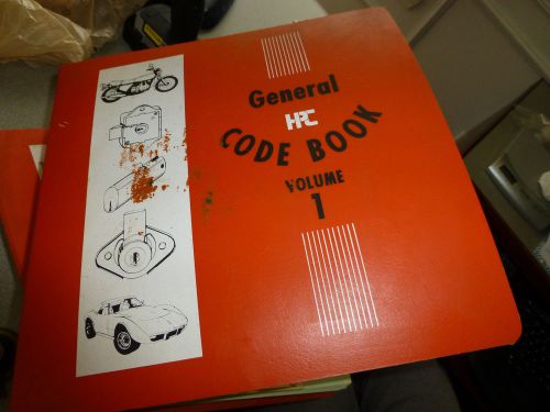 HPC General Code Book Volume 1 Locksmith Shop Automobile Codes Key Lock