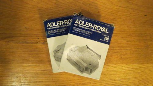 2 Adler-Royal Word Processors Actionwriter Black Correctable Ribbon 246