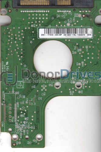 WD5000BEVT-00A0RT0, 2061-771672-004 04P, WD SATA 2.5 PCB + Service