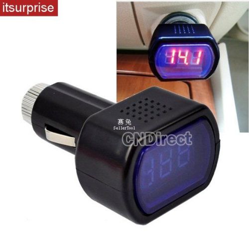 New Mini Car LCD Battery Voltage Meter Monitor 12V Black 2UV