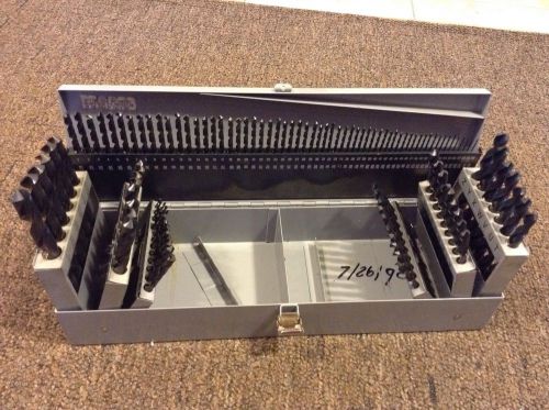 115 PTD HS USA NOS Machinist Twist Drill Bits 115 Pcs. Original Index Box