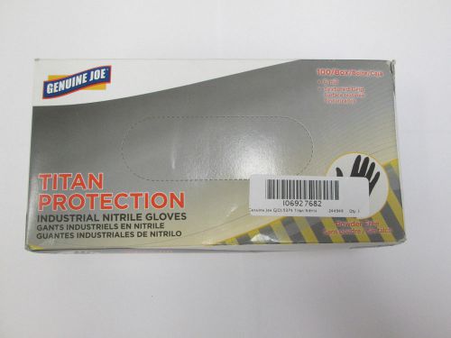 Genuine joe gjo 15374 tital protection industrial nitrile gloves 100 pack medium for sale