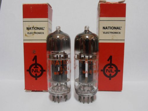 2 x NATIONAL 6201= E81CC=ECC81  Double Triode Tubes //  NOS WITH BOX  !!