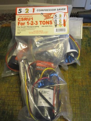 5-2-1 COMPRESSOR SAVER CSRU1 Hard Start Kit,1-2-3 tons A/C Units - NEW