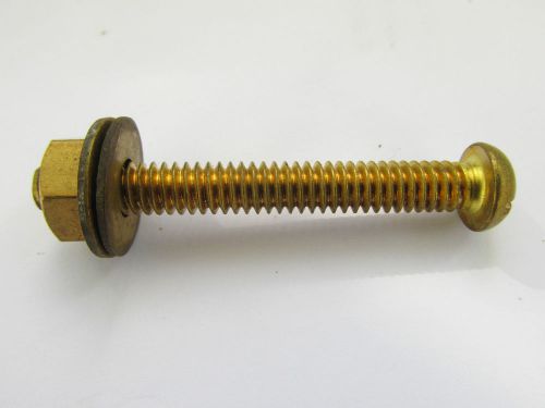 4 X 6.2 X48mm. Slotted Round Head,Solid Brass Screws.