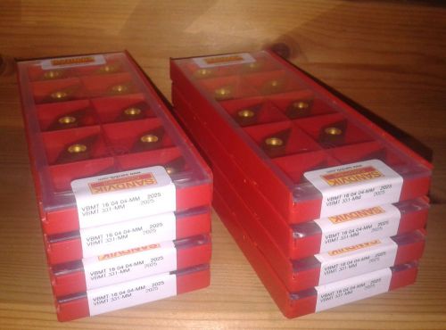 10pcs sandvik vbmt 331-mm 2025 carbide inserts vbmt 160404-mm vbmt 16 04 04 for sale