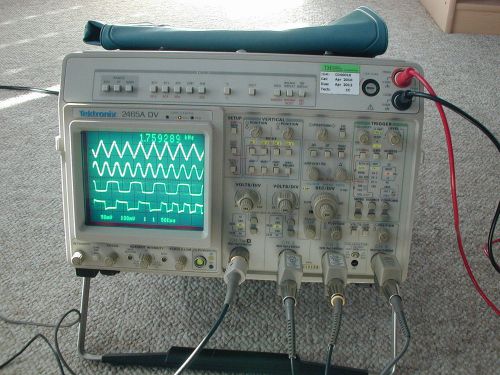 Tektronix TEK2465A DV ANALOG OSCILLOSCOPE, 4 ch, 350 MHz, video, DMM, tested