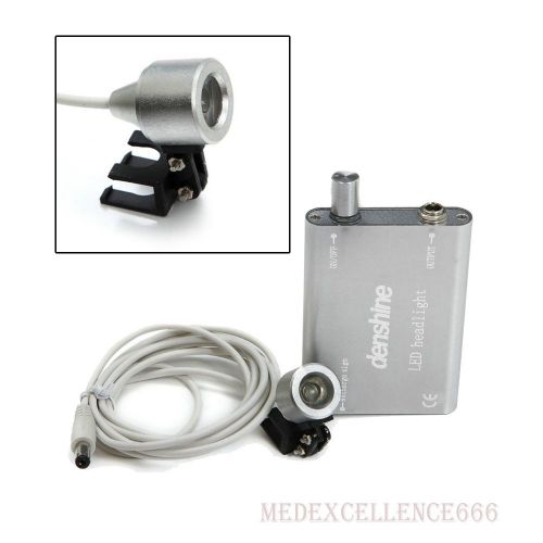 Portable Silver LED Head Light Lamp for Dental Surgical Medical Binocular Loupe