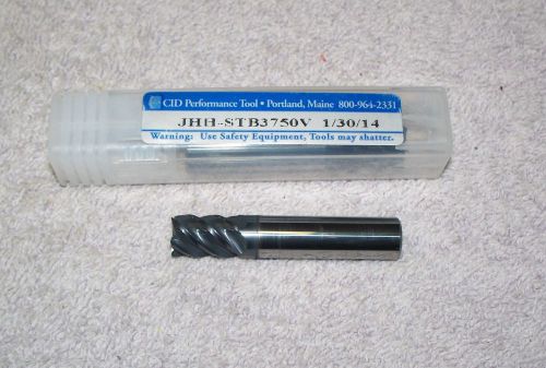 CID PERFORMANCE   CARBIDE  END MILL  3/8&#034;     5 FLUTE   JHH-STB3750V