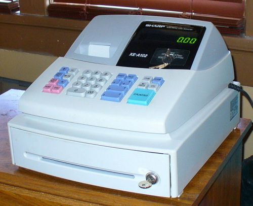 Sharp XE-A102 Cash Register w/ Keys