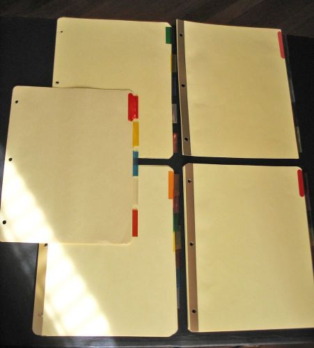 5 Binder Index Dividers #3