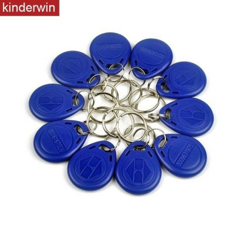 10pcs 125Khz RFID Proximity ID Token Tag Key Keyfobs Chain 8F6