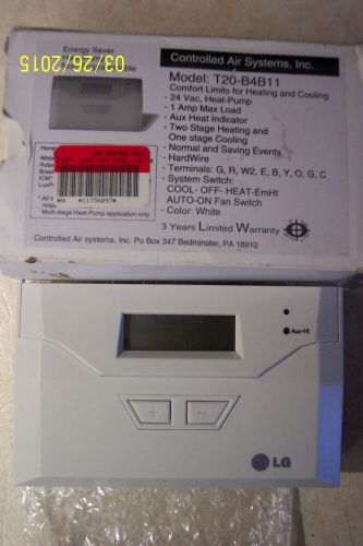 Controlled air systems, t20-b4b11 heat pump thermostat 24v, 2-stg ht, 1-stg cool for sale