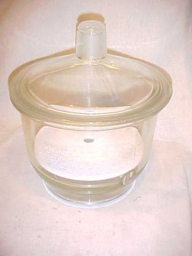 Vacuum Pyrex Desiccator Large 10” 12” Coors 60456 Porcelain Plate Desicator