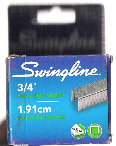 Swingline 3/4&#034; Heavy Duty Staples 1000 Per Box 90-160 pages 35319