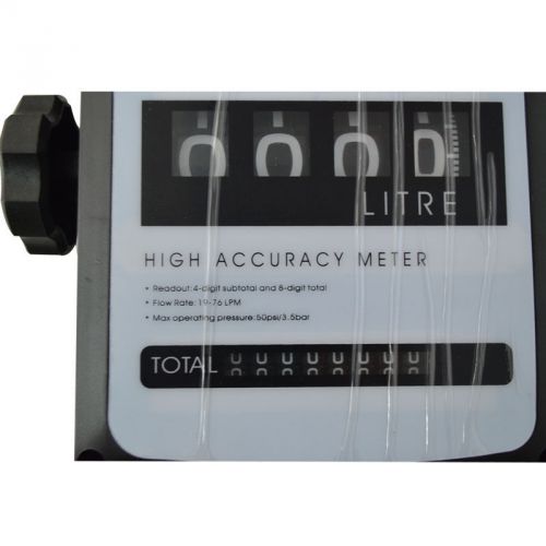 4 digital diesel fuel oil flow meter counter high accuracy 1% 1inch for sale