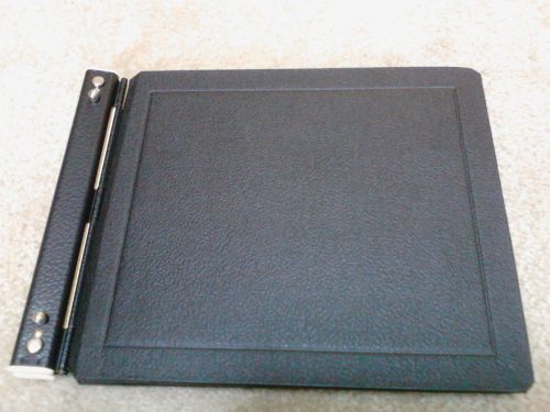 Vintage Boorum &amp; Pease Leather Post Binder Ledger Book w/Ledger Sheets Etc Co