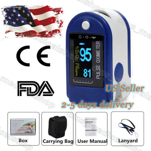 US Seller,NEW OXIMETER FINGER PULSE BLOOD OXYGEN SpO2 MONITOR OLED CMS50D