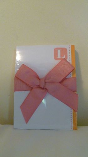 New 5 1/2&#034; x 4&#034; Initial &#034;L&#034; Notepad