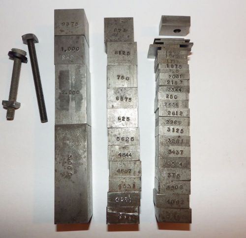 Set of 1&#034; Sq. Homemade Gage Blocks